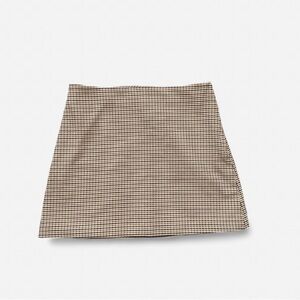 H&M Black and Cream Mini Skirt